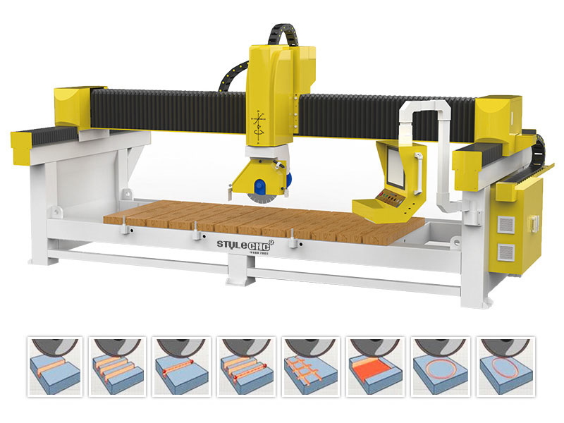 適用于廚房臺面和梳妝臺面的四軸數(shù)控橋切機