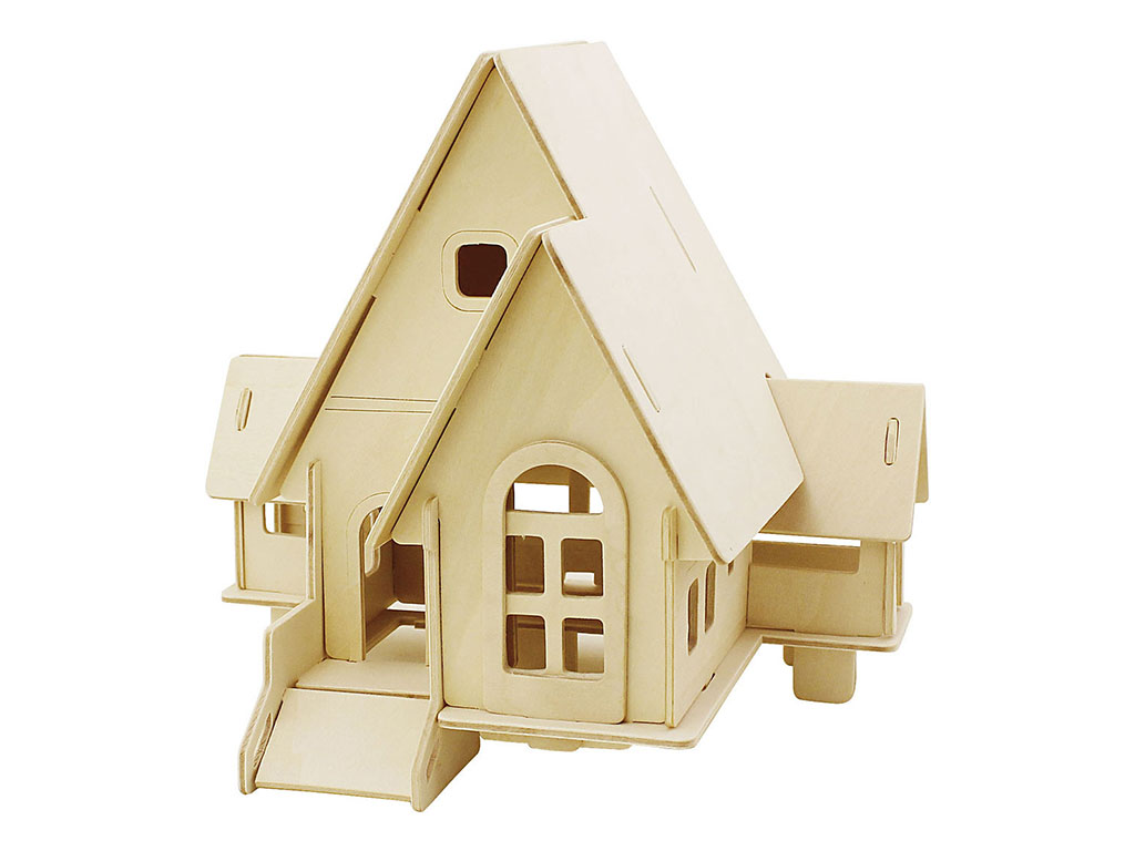 使用數(shù)控雕刻機(jī)制作木工 3D 拼圖玩具屋