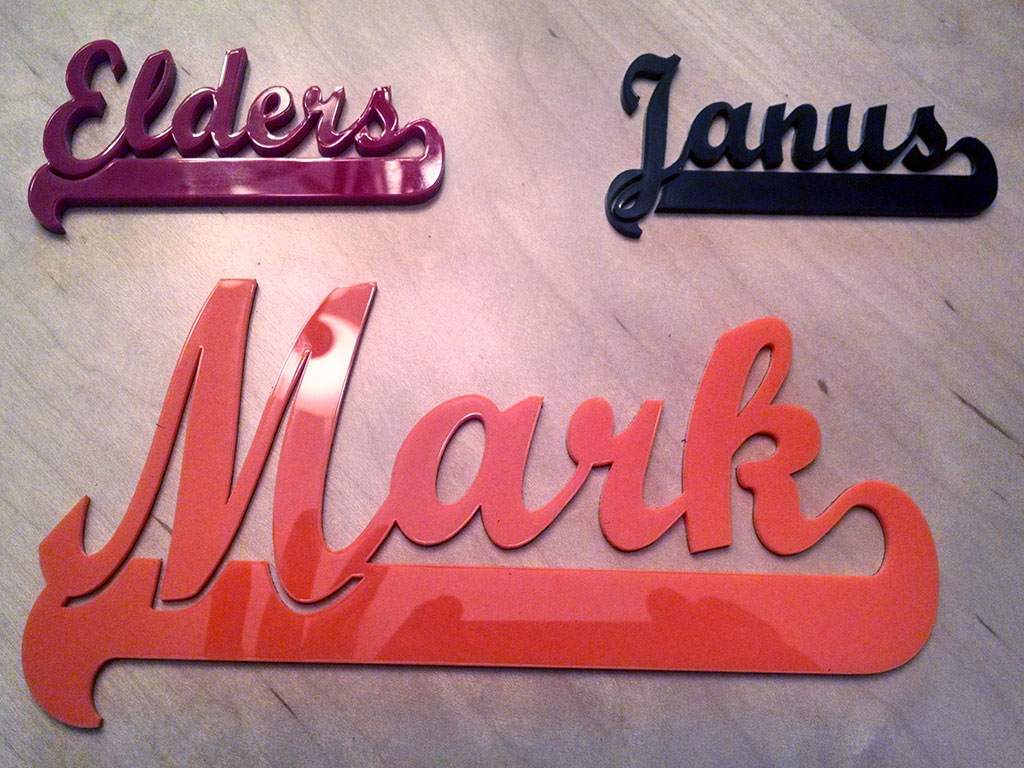 亞克力激光切割機(jī)樣品