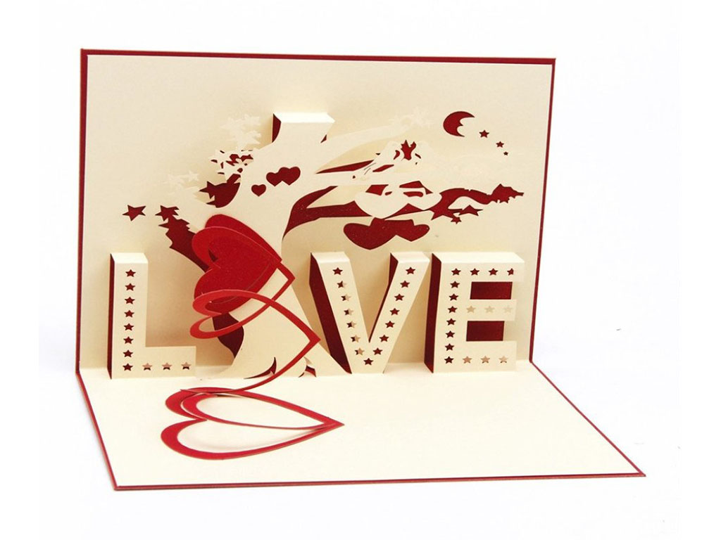 激光切割紙質(zhì)賀卡