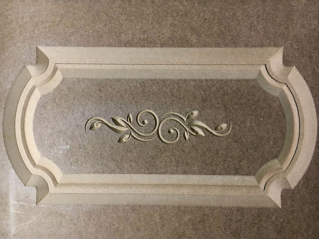 數(shù)控雕刻刻機(jī)雕刻 MDF 樣品