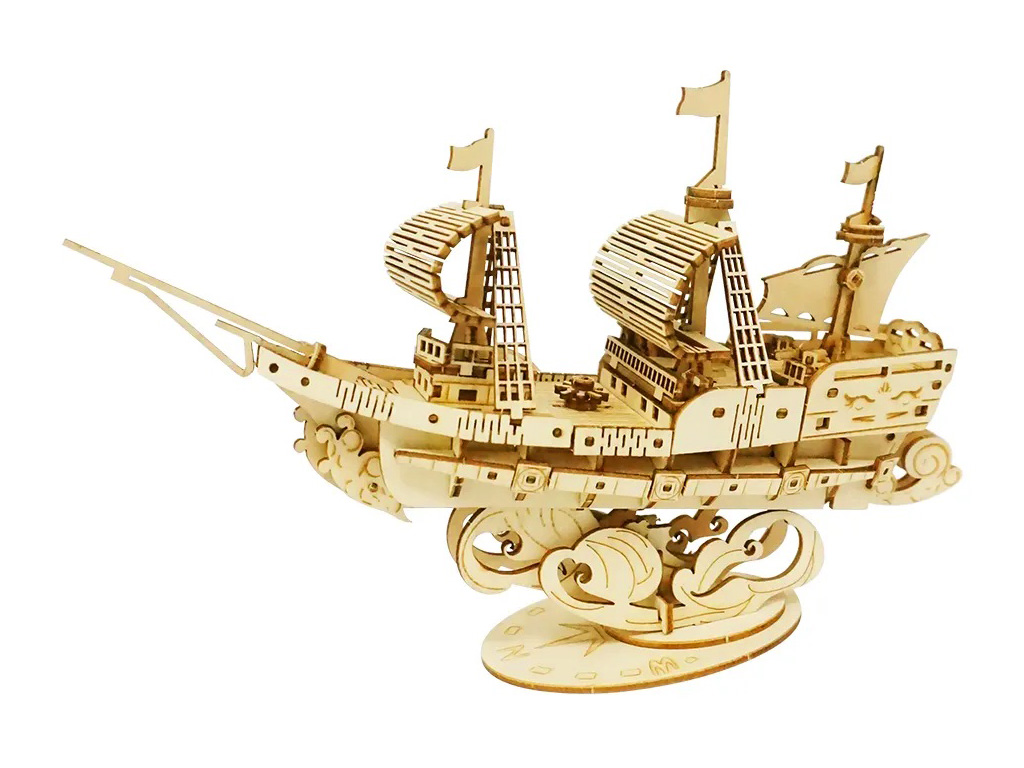 定制 3D 帶激光切割機(jī)的木船