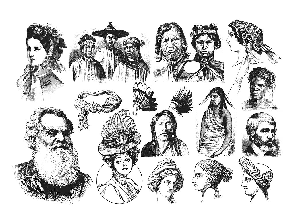 免費(fèi)激光雕刻發(fā)型和頭飾文件