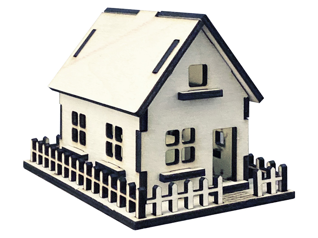 免費(fèi) 3D 激光切割木屋模型項(xiàng)目和想法