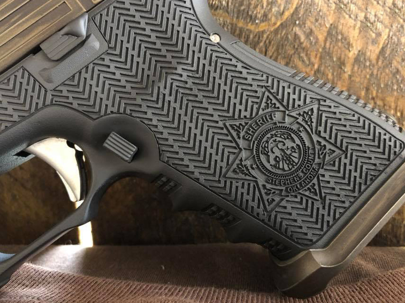 激光點(diǎn)刻聚合物格洛克手槍握把